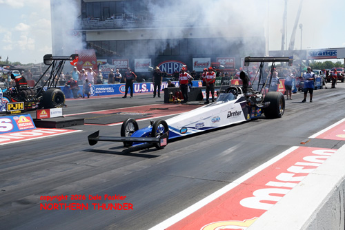 Jared Dreher (near lane) vs Corey Michalek (far lane)
